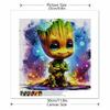 5D DIY Diamond Painting Decorative Q Version Groot Full Round Drill Scenery Diamond Embroidery Cross Stitch Kits Home Decor Gift