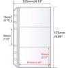 Mogoostry 12pcs A6 Binder Pockets for Budgeting Double-Sided 3 Pocket Clear Page Sleeves Side Loading PVC Sheet Protector