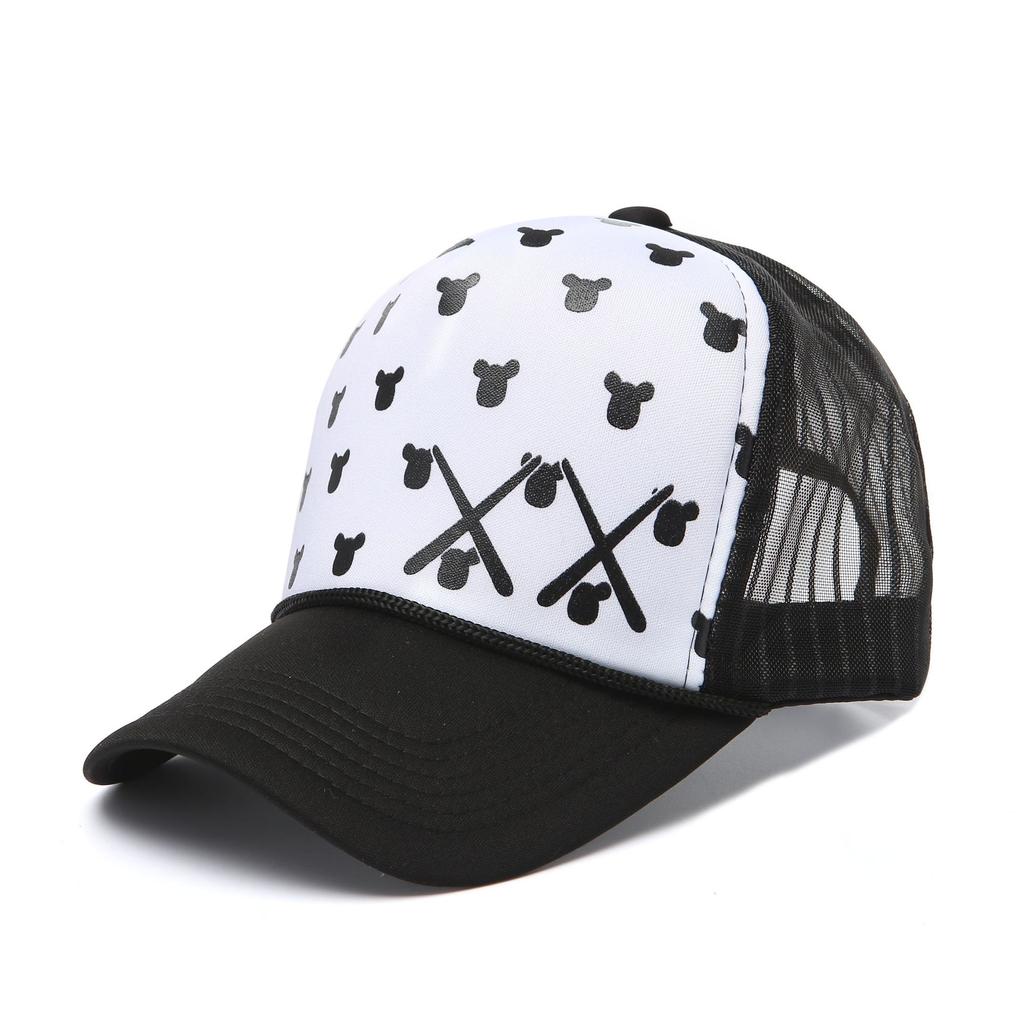 Fashion Mesh Baseball Caps for Men Women Spring Summer Cartoon Printed Snapback Hat Female and Male Sunshade Hat Bonnets Gorra