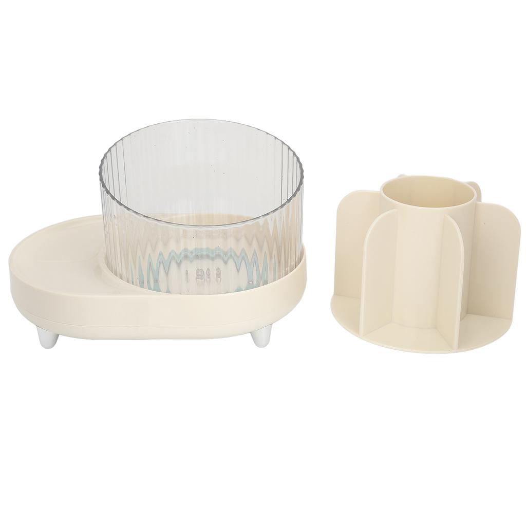 Makeup Brush Holder Case Multi Grids Rotating Cosmetic Brushes Storage Box for Pen Lipstick