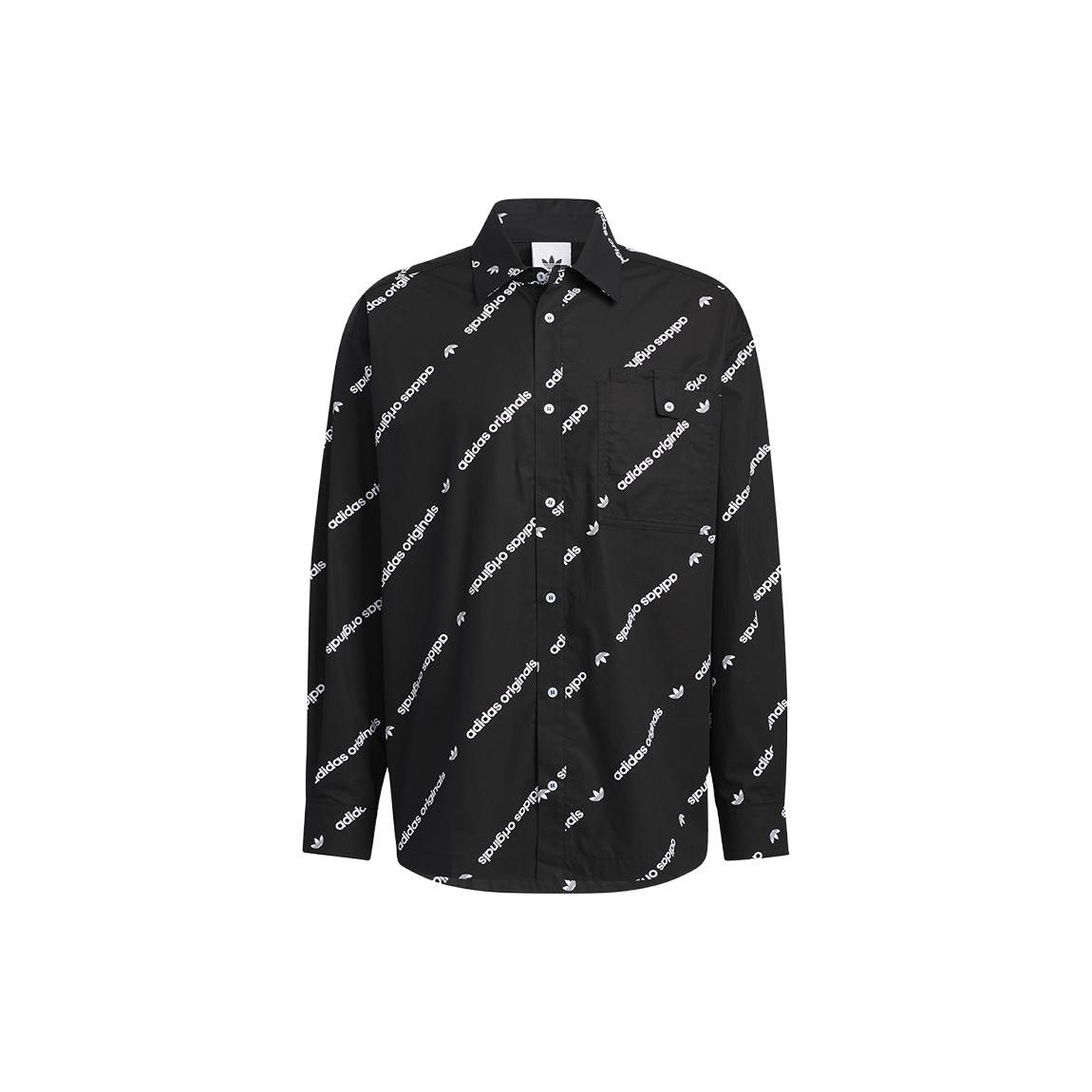 adidas Originals PTN Shirts Long Sleeve Black Men s HU1229 L
