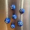 5/6/10Pcs 3D Blueberry Fridge Magnet DIY Home Office Kitchen Locker Fridge Resin Mini Berry Fruit Magnetic Decoration Ornament