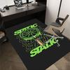 1pc Wheel Static Home Office, Durable Polyester Floor Mat with Easy, Office Decor, Urban Style, Nonslip Backing