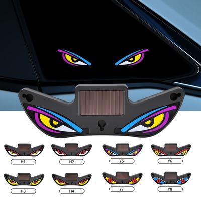 Wireless Solar Demon Eye Light Solar Powered Vehicle Signal Lights  Car Interior