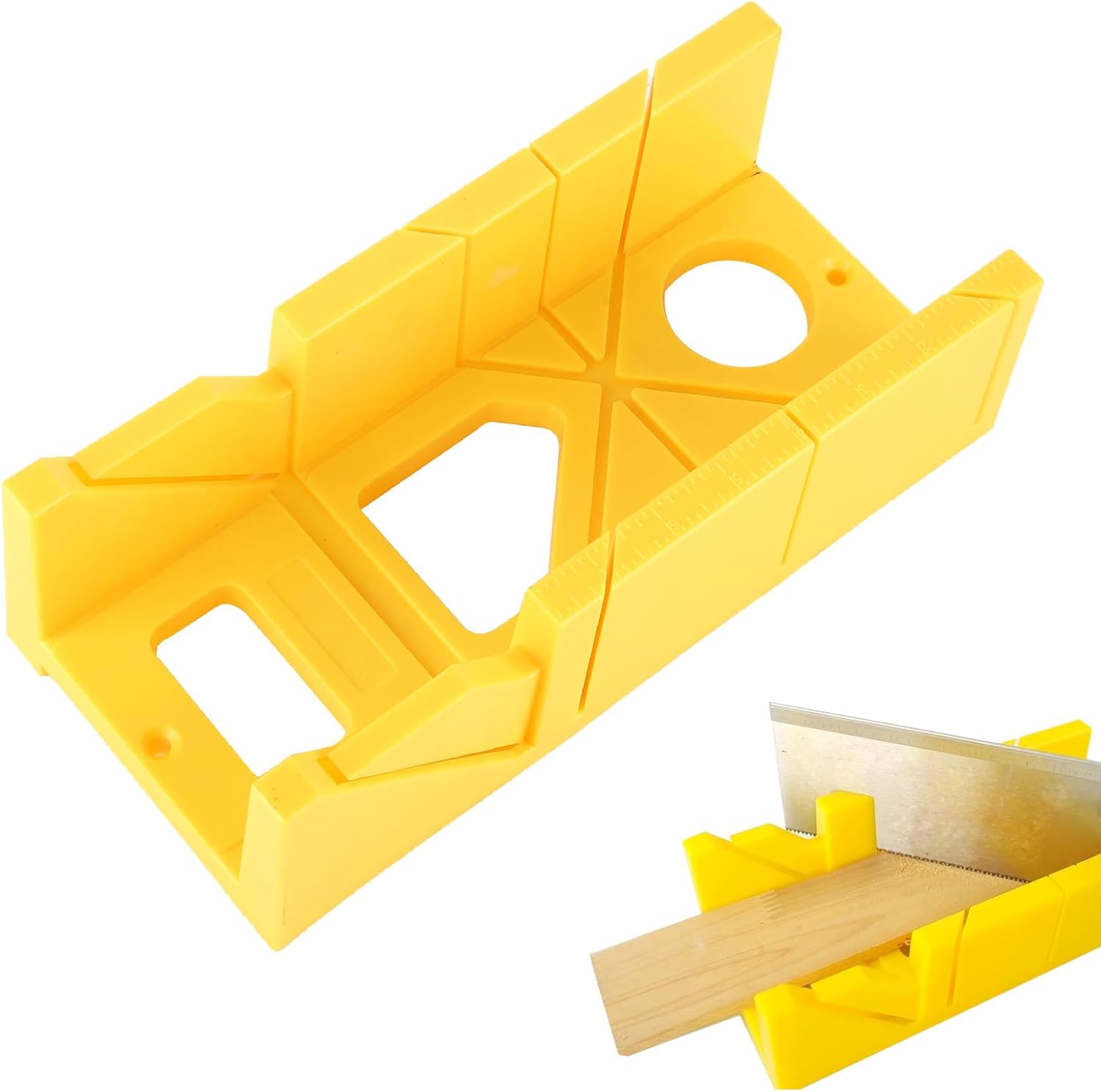 

12-дюймовая стусло из ударопрочного пластика с универсальными углами реза и шкалой-линейкой Mitre Box