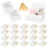 WTEMPO Wedding/Bachelorette Party/Bride Shower Gift Boxes Universal Packaging Boxes Ribbon Bow Bridesmaid Proposal Boxes DIY Foldable Paper Gift Boxes