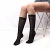 1 Pair Japanese Styles Fishnet Mesh Hollowout Patterned Stockings Breathable Thin Middle Calf Socks for Women and Girls