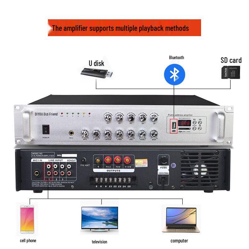 Diyou Venkovní veřejný rozhlasový klaksonový reproduktorový systém CN zástrčka (adaptér součástí dodávky)