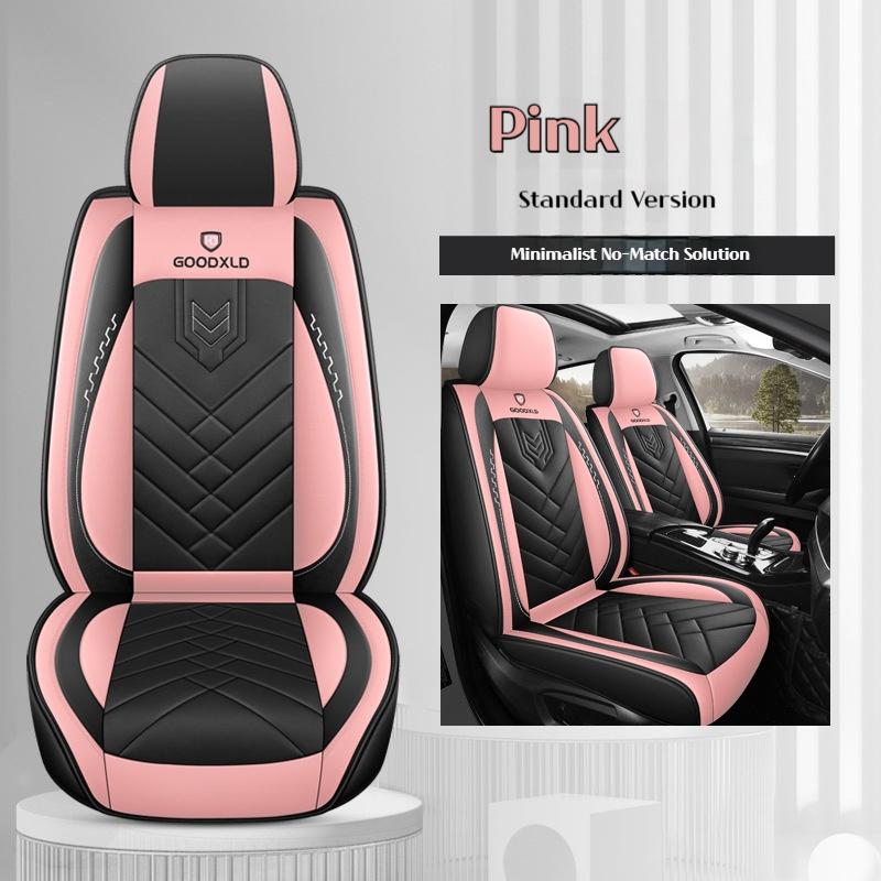 

Чехол на сиденье автомобиля Чехол на переднее сиденье Защитник сиденья Чехлы на сиденья для автомобиля Дышащая ПУ кожа Чехлы на сиденья автомобиля Подходят для большинства транспортных средств 1PC розовый
