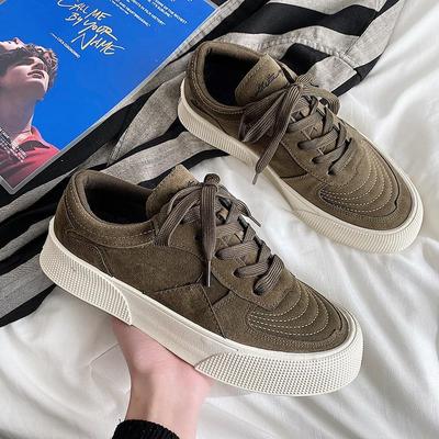 Casual Shoes Men Fashion Sneakers New Round Toe Lace-up Man Vulcanize Shoes Platform Skateboard Footwear Tenis Masculino