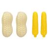 Pet Chew Set with Corn and Peanut Design, Dog Indoor Routine Toy for Daily Relief and Easy Carry Use Indoors