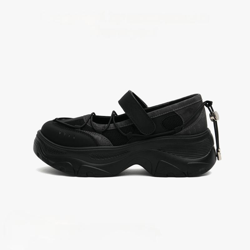 Horse Speed Doctrine Summer New Thick-soled Mary Jane Shoes Women's Small Height Increase Single Shoes Versatile Casual Shoes