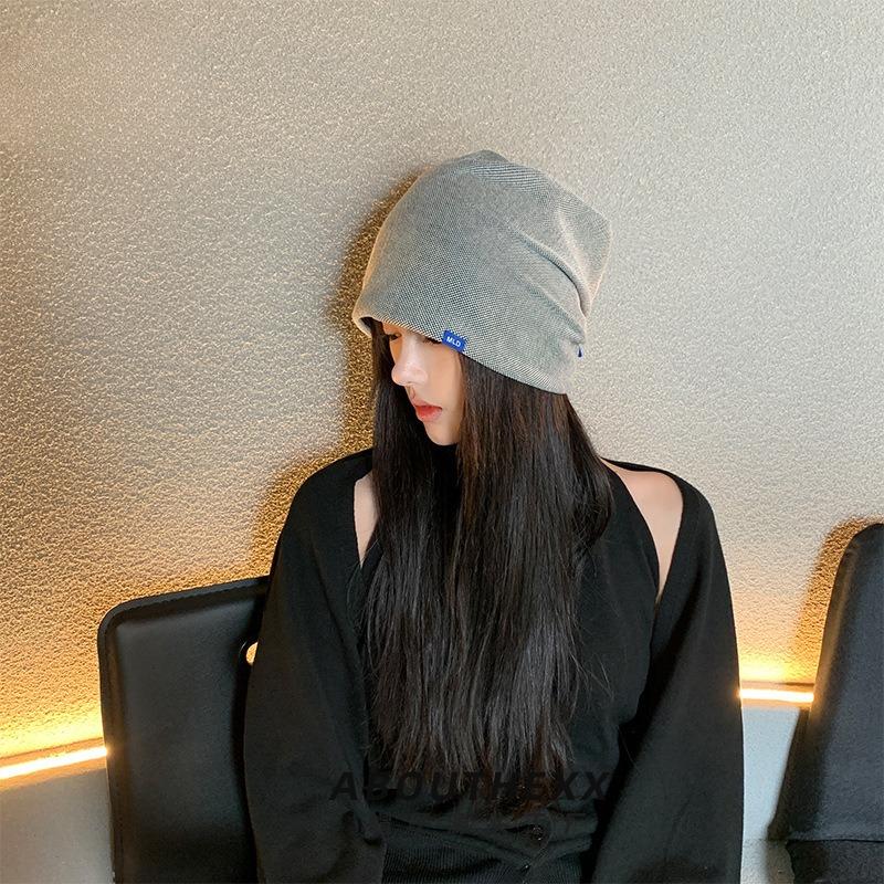 Small Pile of Hats on The Face Show Off  Men and Women's Same Style New Ins Japanese Versatile Trendy Baotou Cold Hat Confinement Hat Korean Version