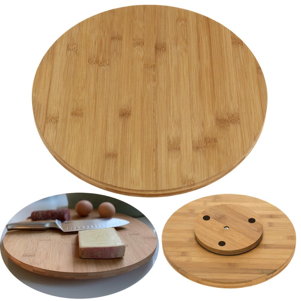Bamboo Rotary Pizza Cutting Board 35 Premium