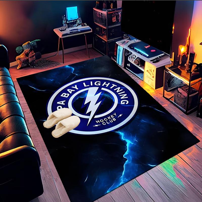 Tampa Bay Hockey Area Rug Suitable for Indoor And Outdoor,Carpets for Kitchens, Homes, Offices, Living Rooms,Home Decor,Christmas Gift
