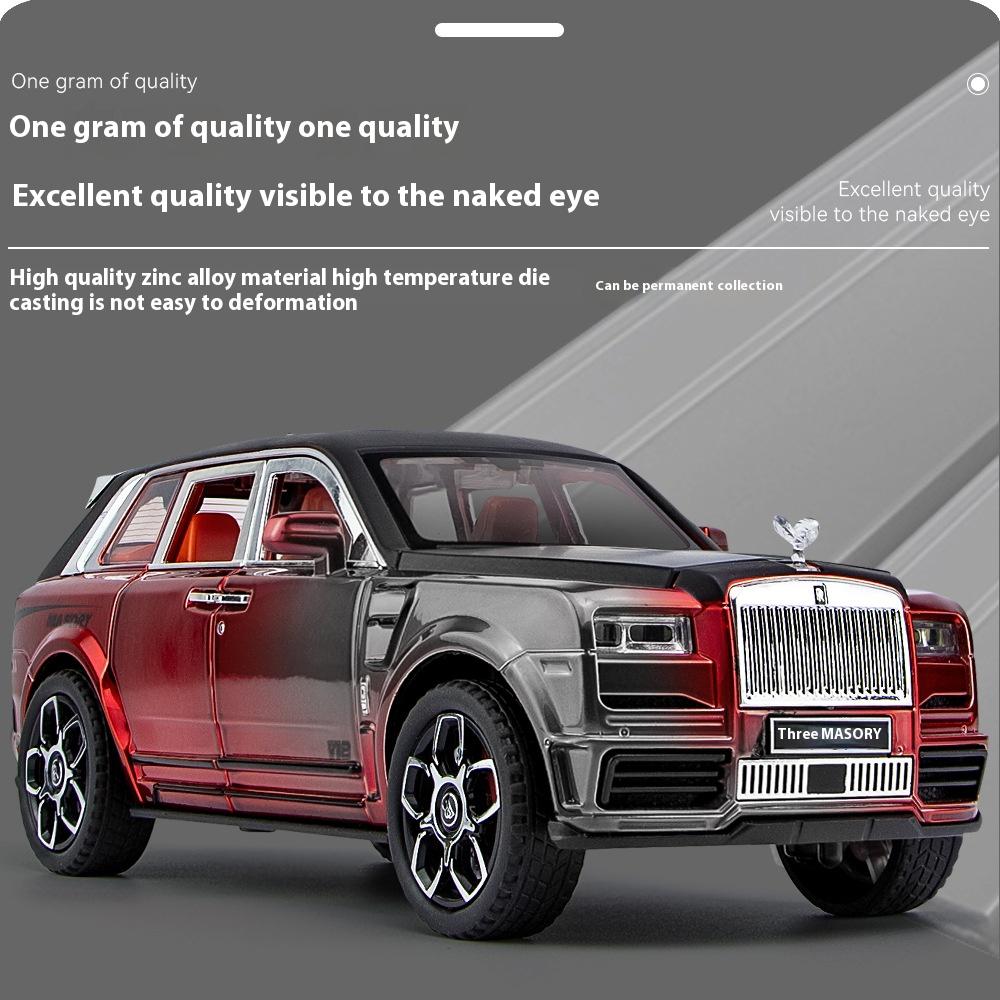 1:24 Rolls Royce Cullinan Mansory Customized Modified Version Alloy Metal Diecast Car Model Collecting Hobbies Gift Children Toy
