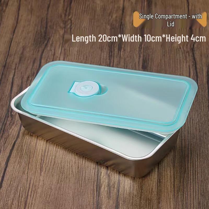 ZISIZ 304 Stainless Steel Rectangular Food Container