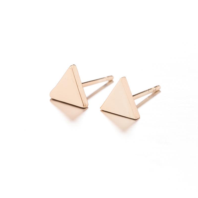 Korean Style Geometric Triangle Hollow Flower Ear Cuff Earrings for Women