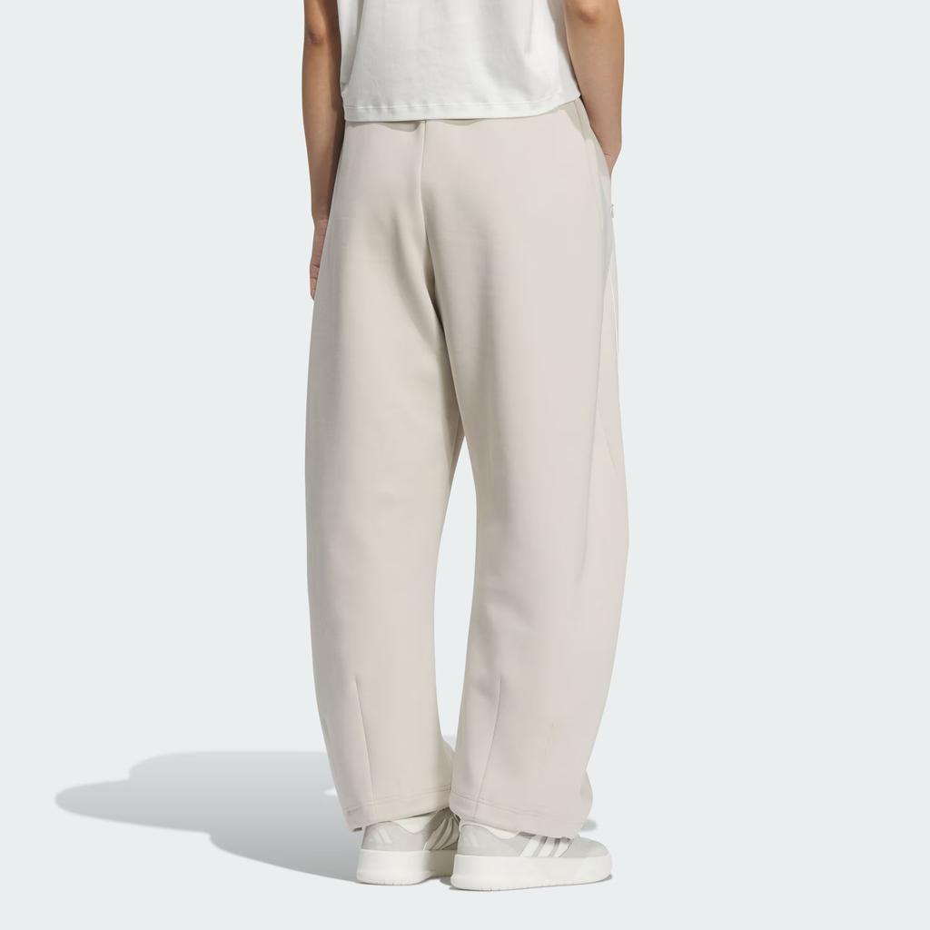 Adidas Comfortable Versatile Fashion Logo Mid-Rise Knitted Sports Pants Women Bottoms Miracle-Alumina-Brown KC0305