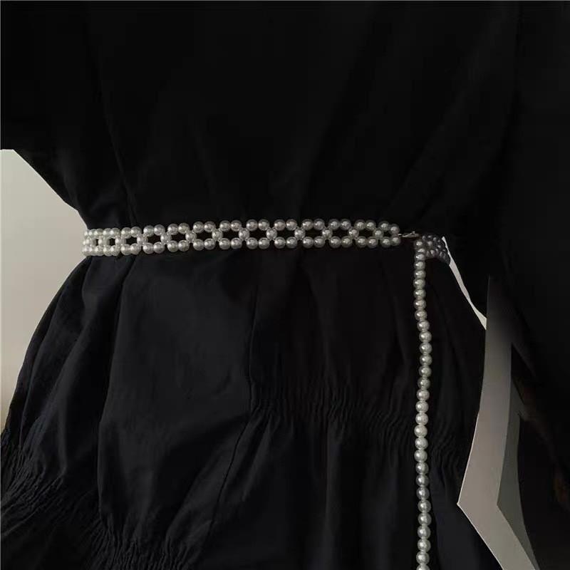 Pearl White Classy Waist Chain For Women Designed For Dresses And Ensembles Chic