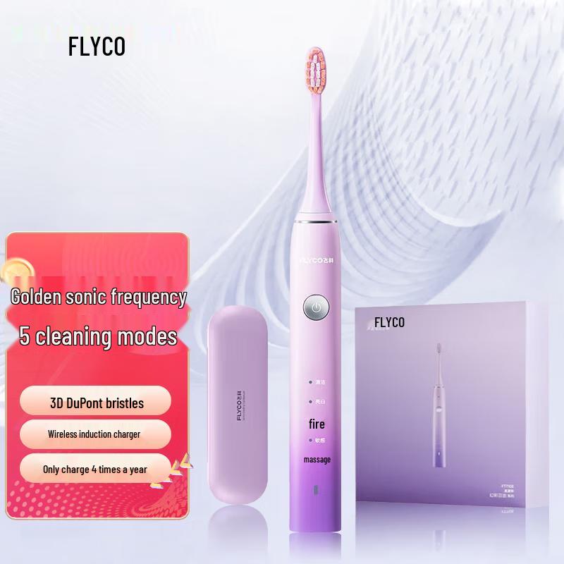 

FLYCO FT7105 Sonic Electric Toothbrush for Adults