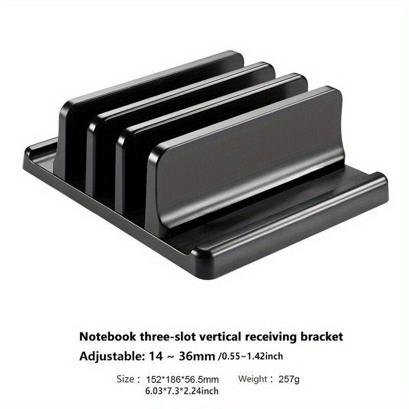 Nastavitelný vertikální stojan na notebook Přenosný držák na notebook Stolní úložný prostor Notebooky Tablet Univerzální držák