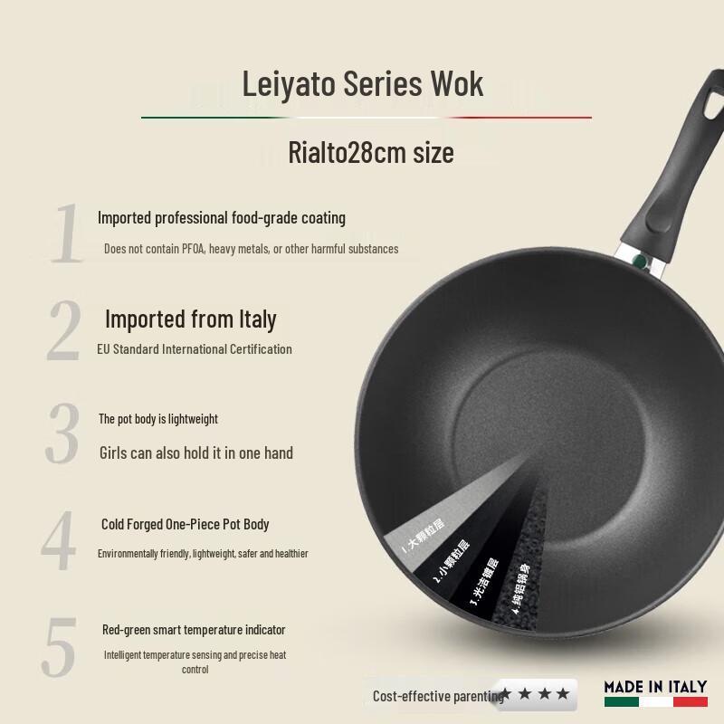 Zwilling Ballarini 28cm Chinese Wok with Silicone Spatula