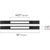 Car Carbon Fiber Decorative Cover Suitable for Ford Mustang 2009 2010 2011 2012 2013 2014 Accessories Door Baffle Sticker