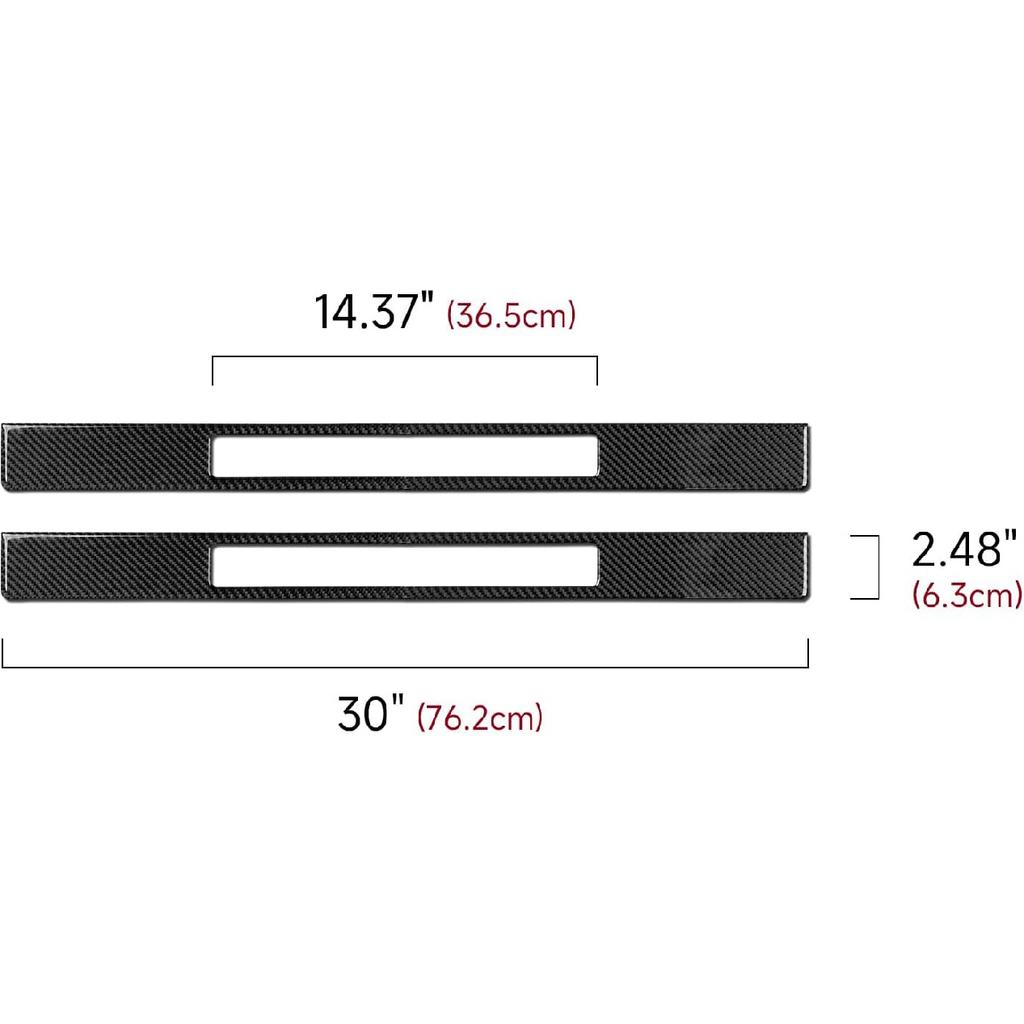 Car Carbon Fiber Decorative Cover Suitable for Ford Mustang 2009 2010 2011 2012 2013 2014 Accessories Door Baffle Sticker