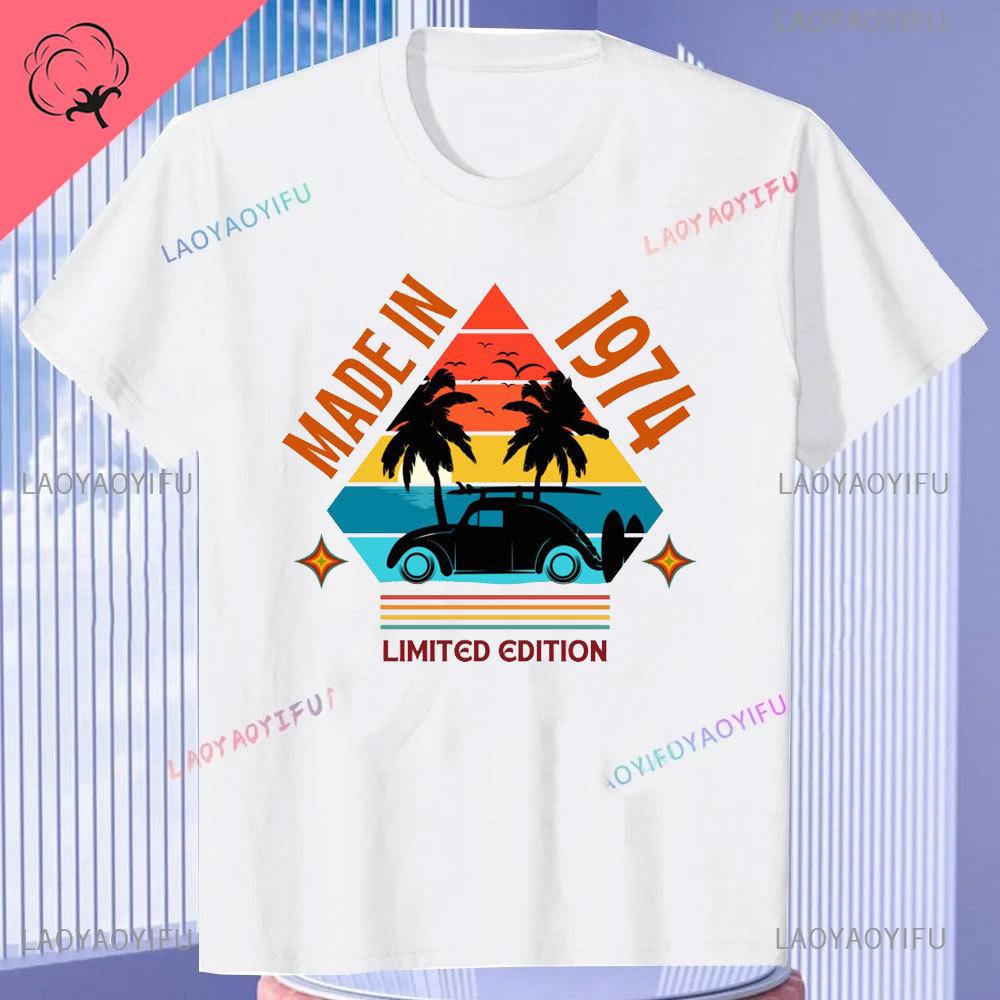 Born in Vintage 1974 Limited Edition Cassette T Shirt  51th Birthday Gifts  Years Old Vintage 1974 High Quality TShirt Tops