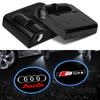 2Pcs Car LED Courtesy Light Ghost Shadow Projector Emblem Lamp For 3s A6 Q3 A3 B5 B6 B7 B8 B9 Q7 8P 8V 8L A5 A4 C6 C5 C7 4Fs3