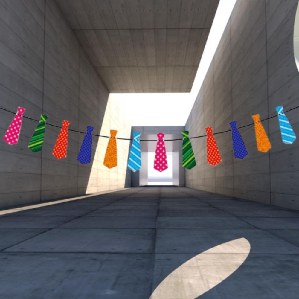Colorful Father's Day Letter Banner Festival Father's Day Ornament Tie Hanging Banner  Party Favors