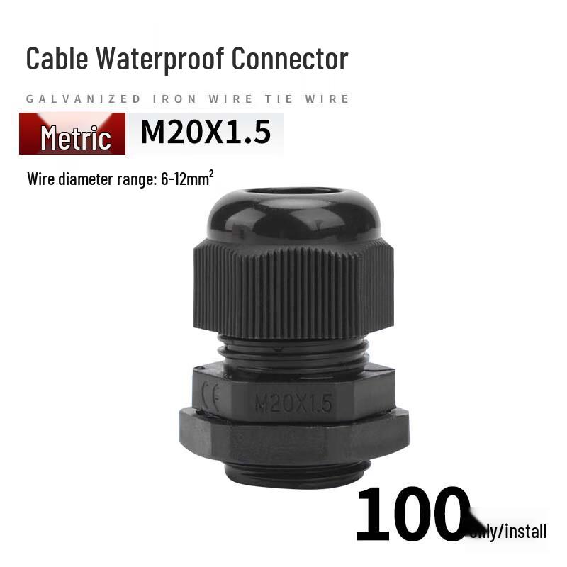 OLKWL PP Plastic M20 Cable Waterproof Gland Connector