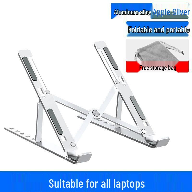 Foldable Plastic Laptop Stand with Cooling & Storage