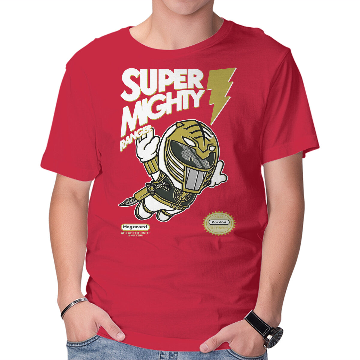 Unisex Crew Neck T-Shirt Super Mighty Warrior Graphic Short Sleeve Casual Tee S