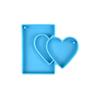 Create Unique Heart-shaped Crystal Keychain Pendant Resin Mold Epoxy Resin Mould Casting Jewelry Making Mold Decoration