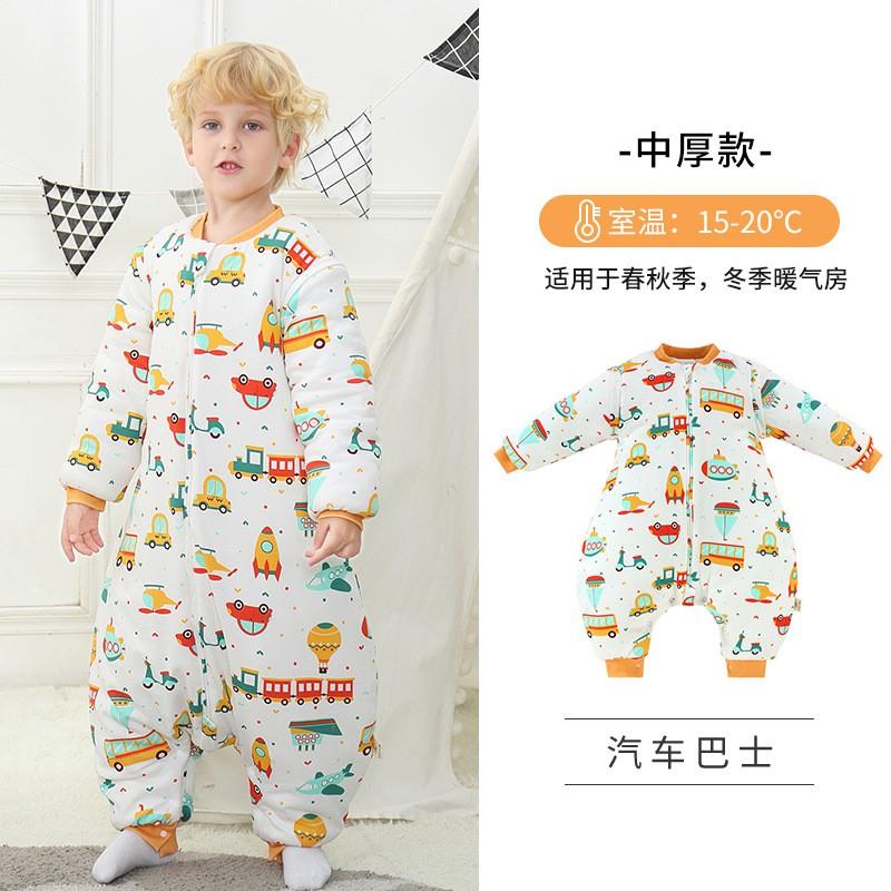 Kids Sleep Bag Baby Winter Thick Thin Cotton Sleeveless Sleeping Sack Toddler Infant