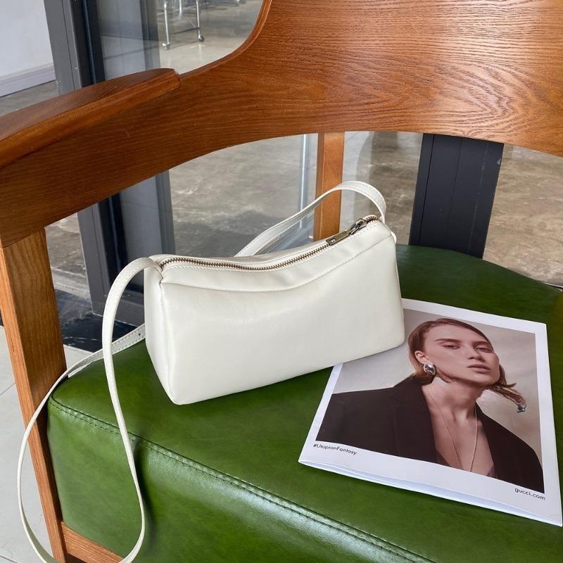 Genuine Leather Fashionable Small Square Bag Crossbody Trendy Single-shoulder Bag Large-capacity Pillow Bag