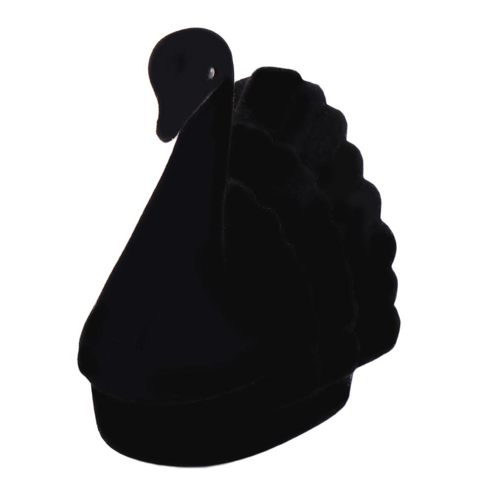 Elegant Novelty Earring  Box Velvet Case Gift Case Box Velvet Swan Ring  Box Necklace Box