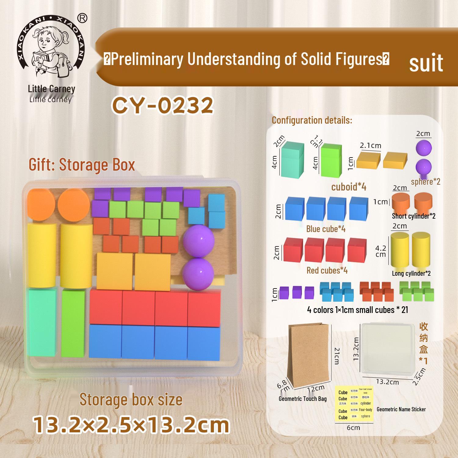 

Geometric Models and Teaching Aids for 1st & 2nd Grade: Cylinder, Rectangular Prism, Cube