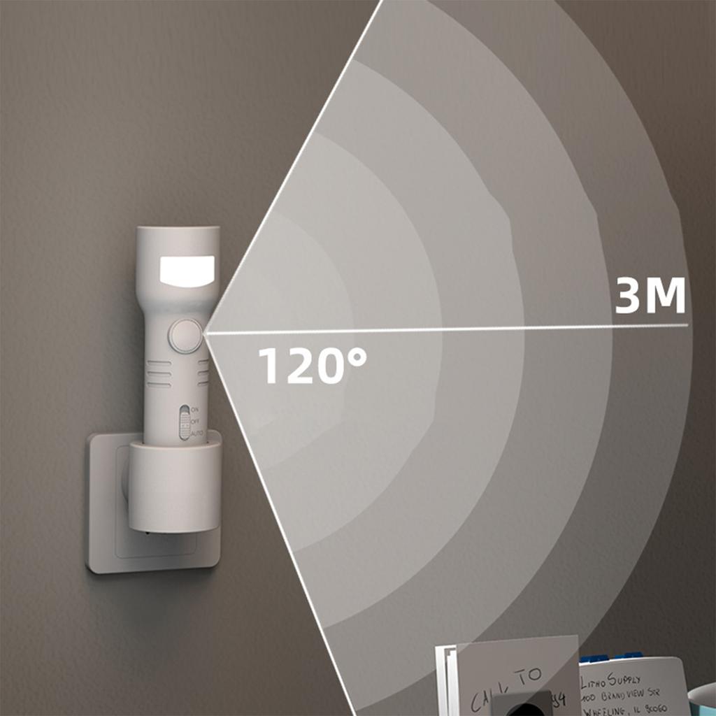 Rechargeable model with flashlight sensor light, human body sensor light, night light