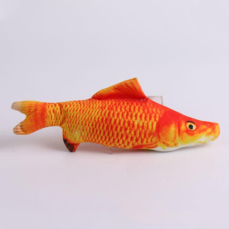 1Pcs/2Pcs Cat Fish Toys Soft Linen Catnip Plush Fish Bite-Resistant Interactive Chew Toys for Kittens & Cats