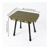 Foldable Telescopic Stool Height Adjustable Carry Bag for Outdoor