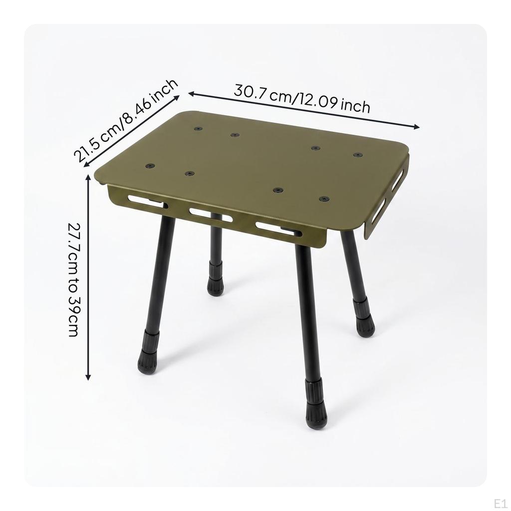 Foldable Telescopic Stool Height Adjustable Carry Bag for Outdoor