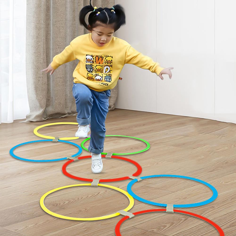 Plast Utendørs Sportsleker Gitter Hoppering Sett Spill Foreldre Barn Interaktiv Tidlig-utdanning Læremidler Fysisk Trening Leker