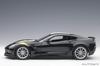 AUTOart Chevrolet Corvette C7 GranSport Streifen Gelb Hashmark 1/18 Schwarz/Weiß