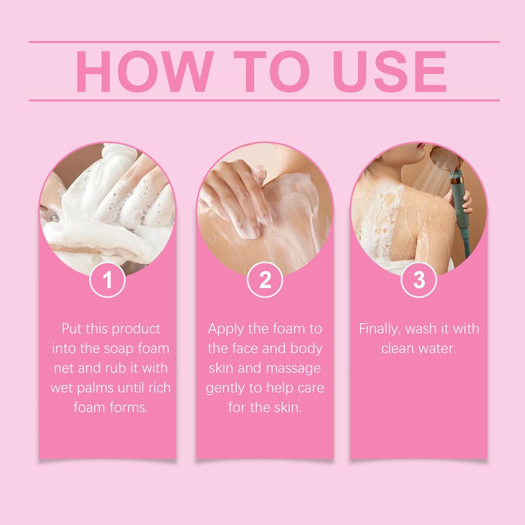 Kojic Acid Whitening Soap Deep Cleaning Chicken Skin Dark Spot Remover Oil Control Brighten Armpit Underarm Knee Lightening Soap