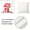 Valentine Heart Themed Cushion Covers For Home Decor Polyester pillowcase, sofa decorative cushion cov Headboard Pillow