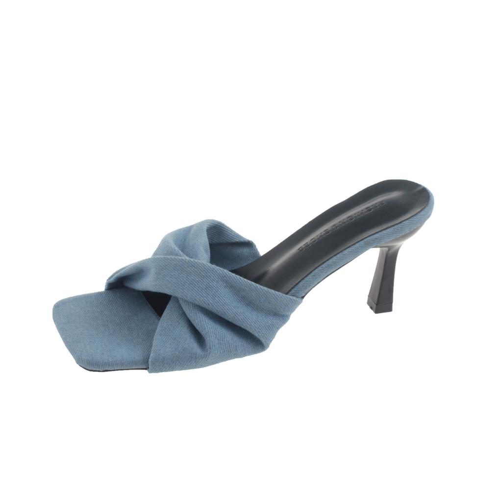 Women Slippers 2024 Summer New Square Low Heel Shoes Fashion Brand Ladies Elegant Slides Outdoor Casual Sandals Women Sandals