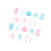 9Pcs/Set Mini Doll Pacifier Baby Tableware Set Play House Supplies Dummy Nipples For Dolls Kids Toy Baby Pacifier Accessories
